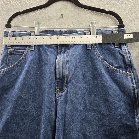 VINTAGE Dickies Men Jeans 34X34 Blue Denim Carpenter Gorpcore Logo 31" Y2K - Picture 5 of 11